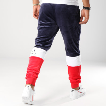 Fila - Pantalon Jogging Velours Kaiden 684431 Bleu Marine Blanc Rouge