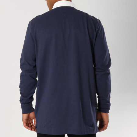 Tommy Hilfiger - Polo Manches Longues Oversize Essential Rugby 5154 Bleu Marine