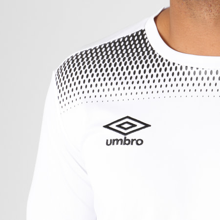 Umbro - Tee Shirt De Sport Manches Longues Print Jersey 647690-60 Blanc