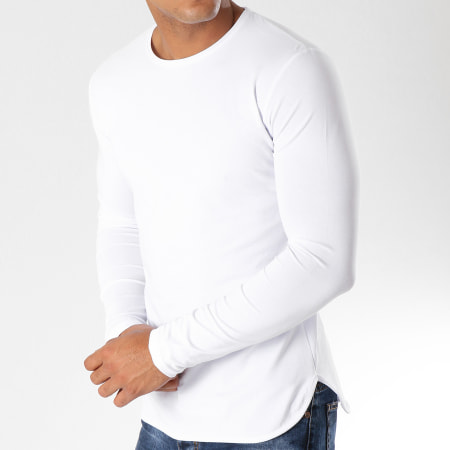 Ikao - Tee Shirt Manches Longues Oversize F241 Blanc