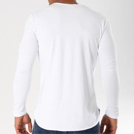 Ikao - Tee Shirt Manches Longues Oversize F241 Blanc