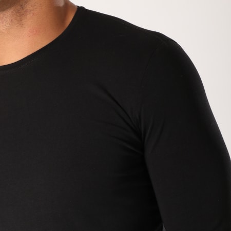 Ikao - Tee Shirt Manches Longues Oversize F241 Noir