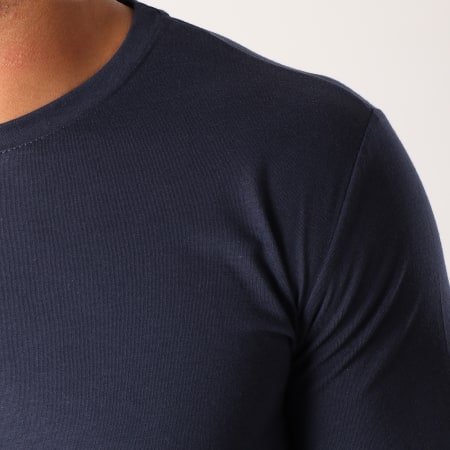Frilivin - Tee Shirt Manches Longues Oversize 2091 Bleu Marine