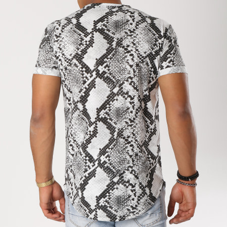 Frilivin - Tee Shirt Oversize 2050D Blanc Serpent