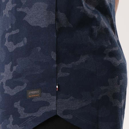 Produkt - Tee Shirt Oversize GMS Hide Bleu Marine Camouflage