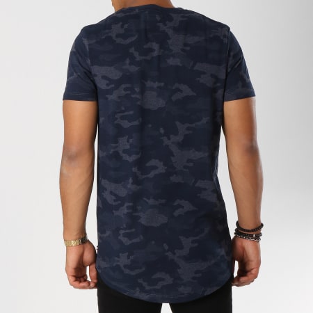 Produkt - Tee Shirt Oversize GMS Hide Bleu Marine Camouflage