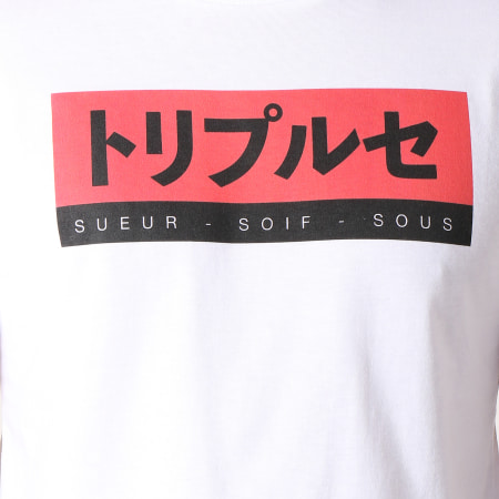 13 Block - Tee Shirt Sueur Soif Sous Bloc Blanc