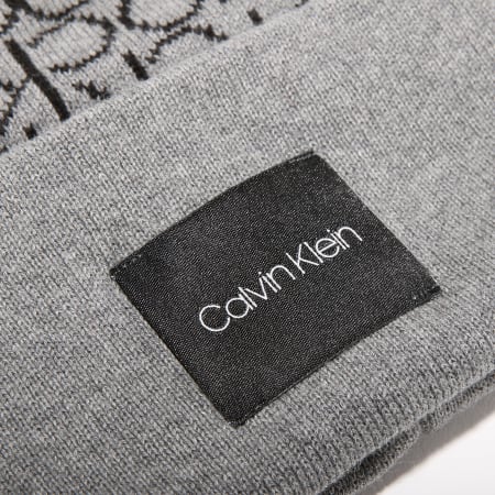 Calvin Klein - Bonnet CK 4103 Gris Chiné Noir