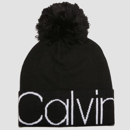 Calvin Klein - Bonnet Pom Pom 4115 Noir Blanc