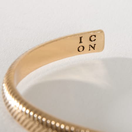 Icon Brand - Bracelet Herring Bone Cuff Doré