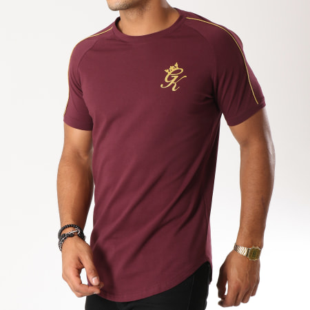 Gym King - Tee Shirt Oversize Gold Edition Bordeaux Doré
