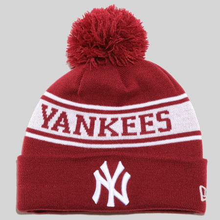 New Era - Bonnet New York Yankees 80635851 Bordeaux Blanc