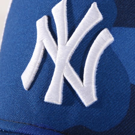 New Era - Casquette Trucker Camo Color New York Yankees 80635995 Bleu Roi Camouflage