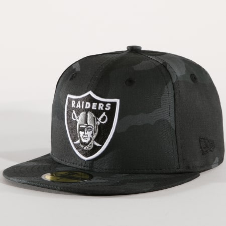 New Era - Casquette Fitted Camo Color Oakland Raiders 80636022 Gris Anthracite Camouflage
