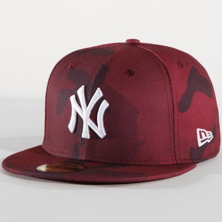 New Era - Casquette Fitted Camo Color New York Yankees 80636024 Bordeaux Camouflage