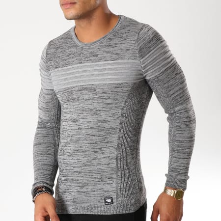 Paname Brothers - Pull 102 Gris Chiné