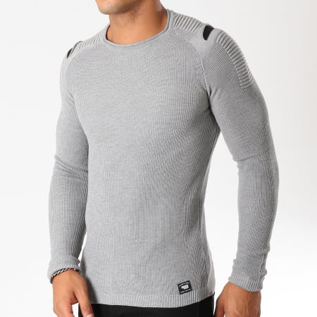 Paname Brothers - Pull 110 Gris Chiné