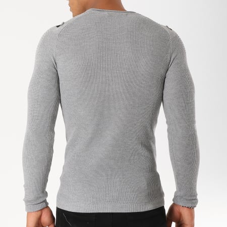 Paname Brothers - Pull 110 Gris Chiné