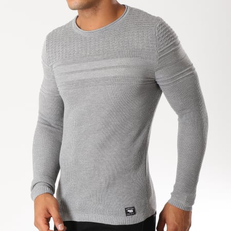 Paname Brothers - Pull 107 Gris Chiné