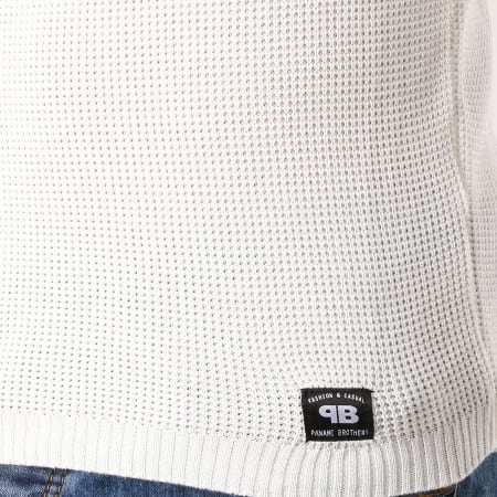 Paname Brothers - Pull 107 Blanc