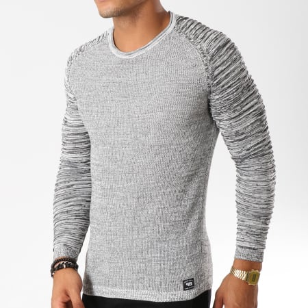 Paname Brothers - Pull 105 Gris Noir Chiné
