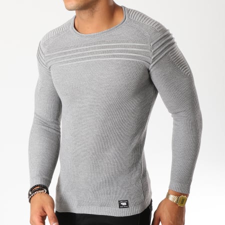 Paname Brothers - Pull 103 Gris Chiné