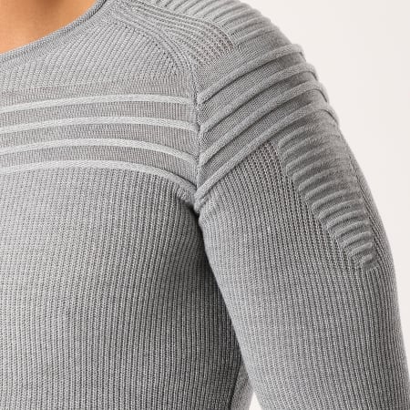 Paname Brothers - Pull 103 Gris Chiné