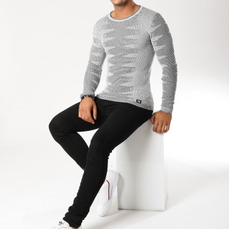 Paname Brothers - Pull 109 Gris Chiné