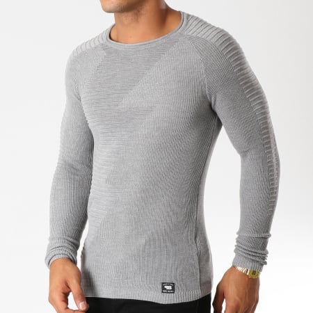 Paname Brothers - Pull 112 Gris Chiné