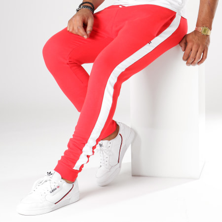 Produkt - Pantalon Jogging Avec Bandes Viy Rouge Blanc