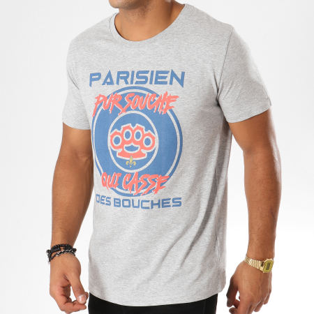 25G - Tee Shirt Parisien Gris Chiné