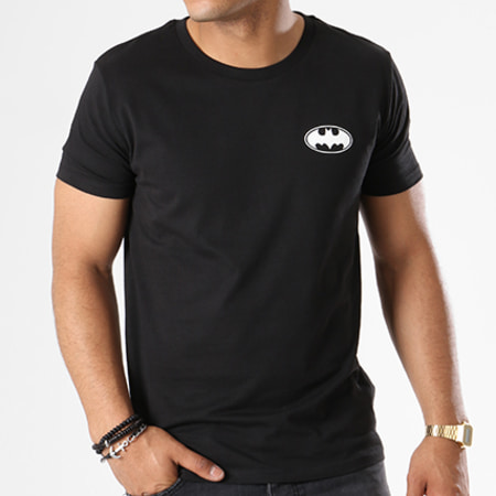 DC Comics - Maglietta con logo posteriore nero