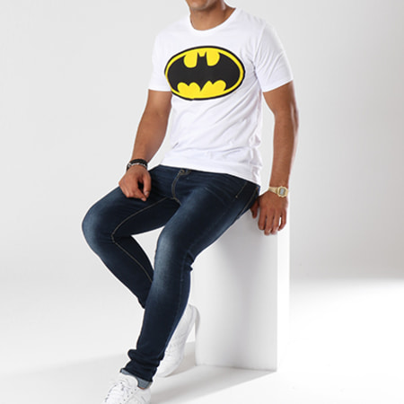 DC Comics - Tee Shirt Classic Logo Blanc