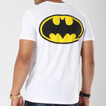 DC Comics - Tee Shirt Classic Logo Back Blanc