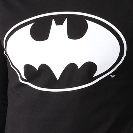 DC Comics - Camiseta Manga Larga Logos Negra