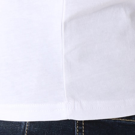 DC Comics - Tee Shirt Manches Longues Raglan Classic Logo Blanc Noir