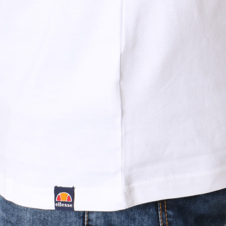 Ellesse - Tee Shirt Convos Blanc Bleu Marine