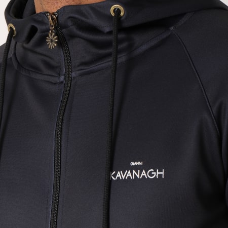 Gianni Kavanagh - Sweat Zippé Capuche Oversize Fade Noir Dégradé Blanc