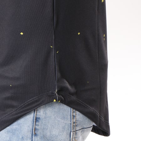 Gianni Kavanagh - Tee Shirt Oversize Splats Jaune Dégradé Noir