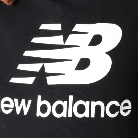 New Balance - Sweat Capuche 660030-60 Noir Blanc