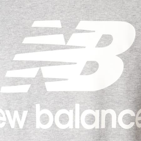 New Balance - Sweat Crewneck 660140-60 Gris Chiné Blanc