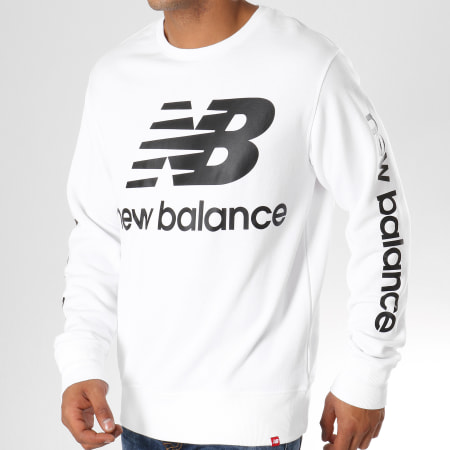 New Balance - Sweat Crewneck 660140-60 Blanc Noir
