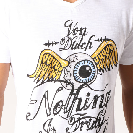 Von Dutch - Tee Shirt Eyes Blanc