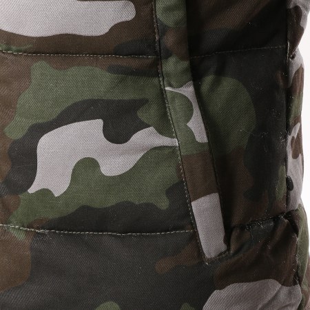 MTX - Blouson Fourrure S511 Vert Kaki Gris Camouflage