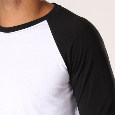 Frilivin - Tee Shirt Manches Longues 5125 Blanc Noir