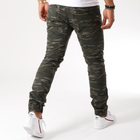 Indicode Jeans - Jogger Pant Yacine Vert Kaki Camouflage