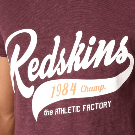 Redskins - Tee Shirt Champ Flemming Bordeaux Chiné