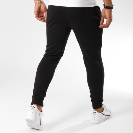 SikSilk - Pantalon Jogging Muscle Fit 13230 Noir Blanc