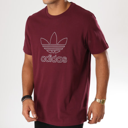 Adidas Originals - Tee Shirt Outline DH5786 Bordeaux