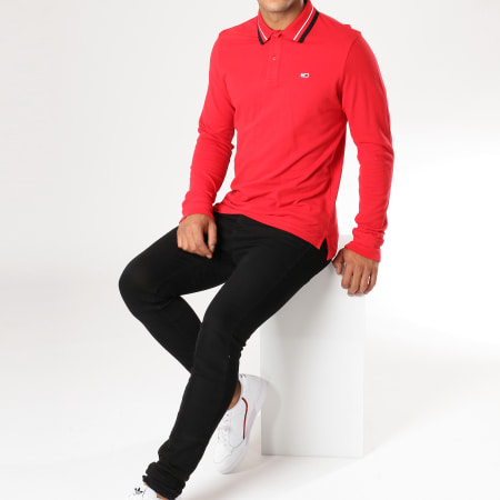 Tommy Hilfiger - Polo Manches Longues Classics 5393 Rouge